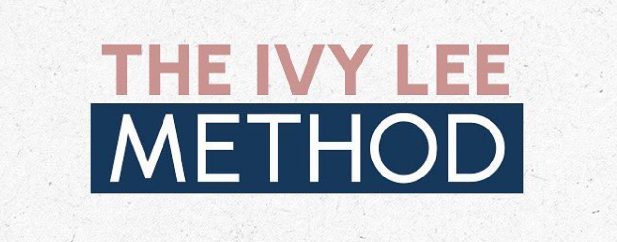the ivy lee method